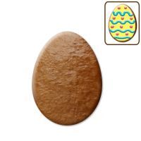 Vorschau: Lebkuchen Osterei Rohling ohne Alles - 10cm