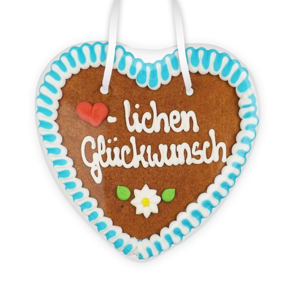 Lebkuchenherz 21cm - Herzlichen Glückwunsch