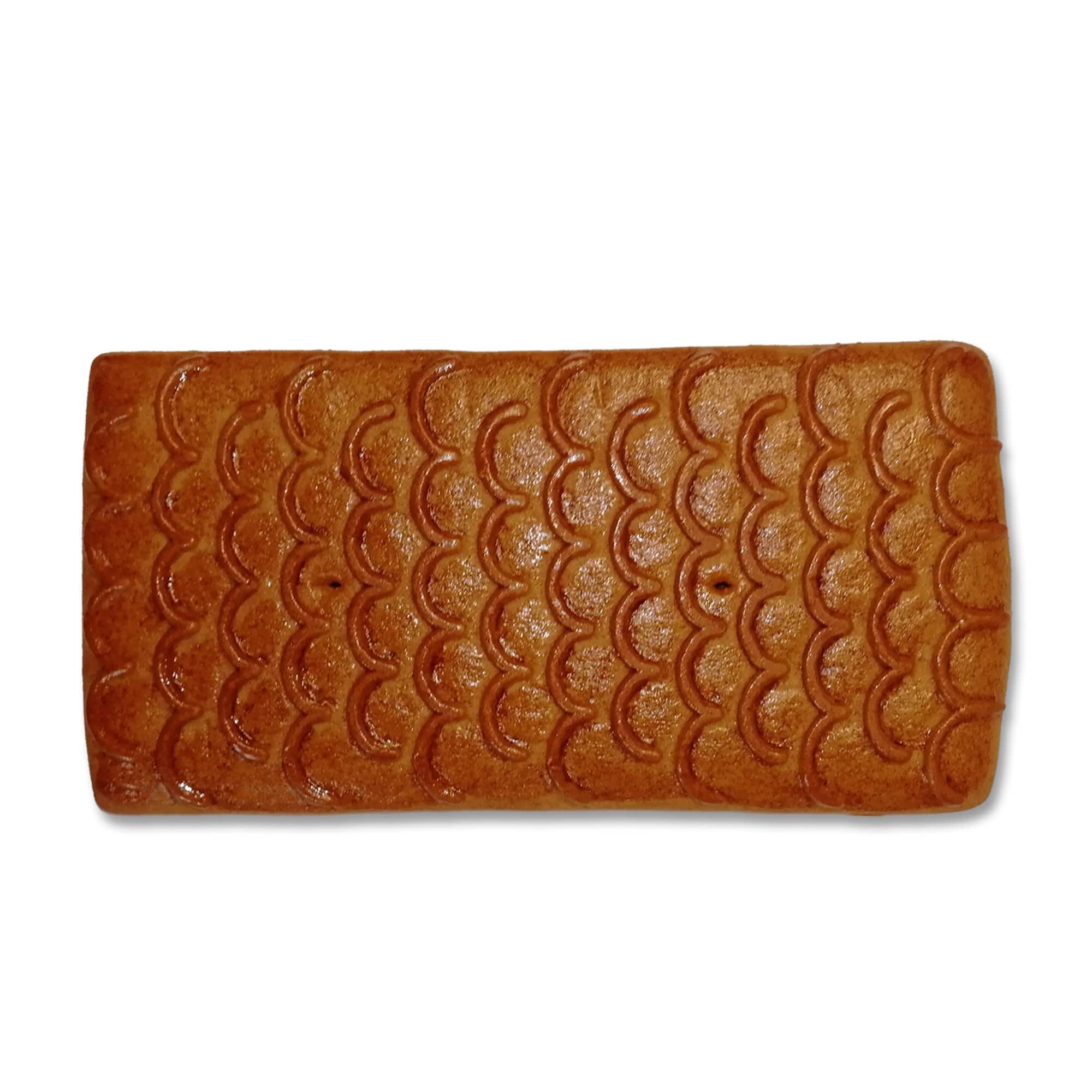 Lebkuchen Rechteck mit Muster - ohne Alles - ca. 17 x 10cm