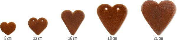 Lebkuchenherz Rohling - ohne Alles - 30cm - 25 Stück