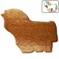 Vorschau: Lebkuchen Einhorn Rohling ohne Alles - 12cm