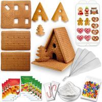 Vorschau: Hexenhaus Bausatz - Größe L - XXL Komplett-Set ca. 16x17x16cm
