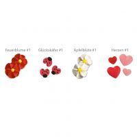 Vorschau: Zuckerdekoration - Apfelblüten - 100 Stück - ca. 30mm