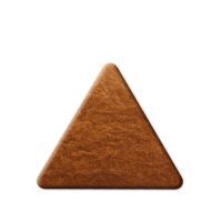 Vorschau: Lebkuchen Dreieck Rohling ohne Alles - 12cm