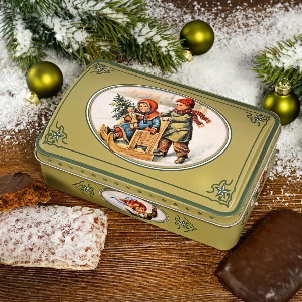 Elisenlebkuchen Geschenktruhe - VPE mit 6 Dosen