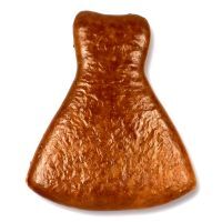 Vorschau: Lebkuchen Rohling Hochzeitskleid - ohne Alles - 12cm