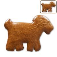 Vorschau: Lebkuchen Ziege Rohling ohne Alles - 12cm