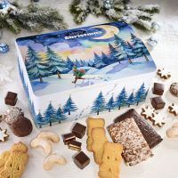 Vorschau: Weihnachtsabend Metallkiste mit Gebäckmischung