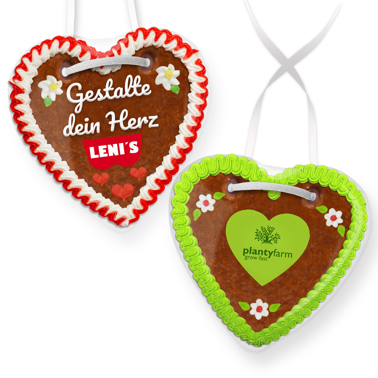Lebkuchen Herz 16cm - Individuell mit Logo & Text