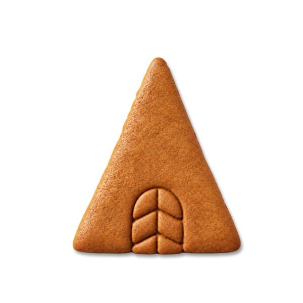 Lebkuchen Dreieck Rohling mit Tür - ohne Alles - 11x14cm