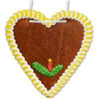 Vorschau: Lebkuchenherz Selber Beschriften Set - 21cm - Weihnachten W1