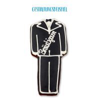 Vorschau: Lebkuchen Rohling Hochzeitsanzug - ohne Alles - 15cm