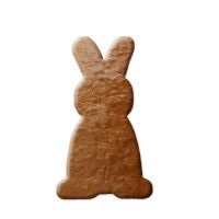 Vorschau: Lebkuchen Hase (stehend/Frontansicht) Rohling ohne Alles - 12cm