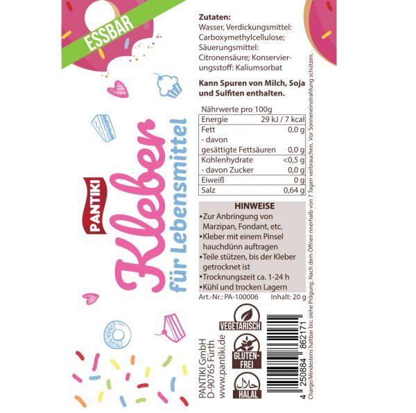 Essbarer Kleber für Lebensmittel 20g Pantiki
