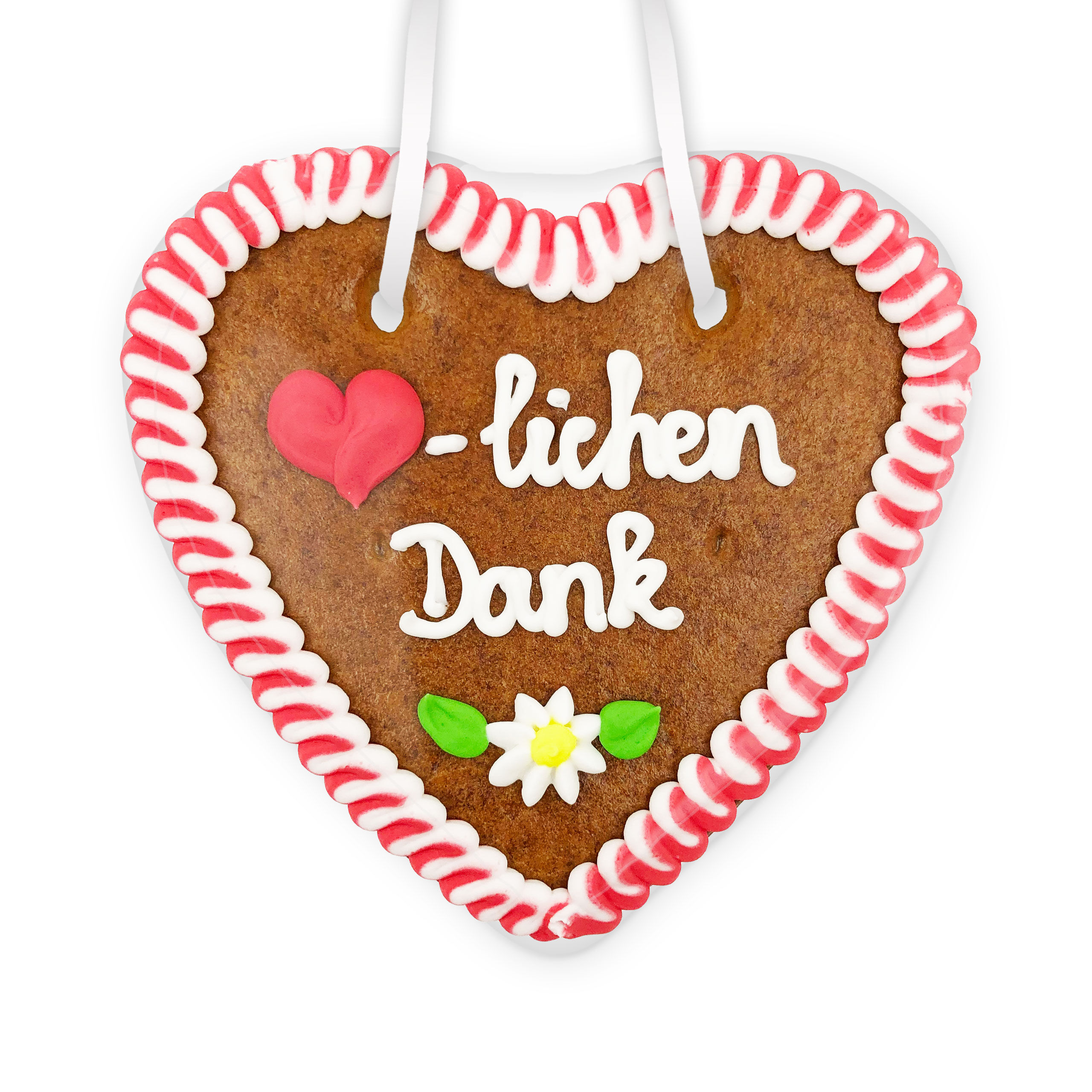 Lebkuchenherz 14cm - Herzlichen Dank