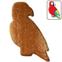 Vorschau: Lebkuchen Papagei Rohling ohne Alles - 12cm
