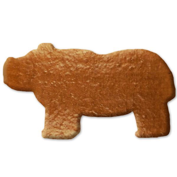 Lebkuchen Nilpferd Rohling ohne Alles - 12cm