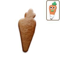 Vorschau: Lebkuchen Karotte Rohling ohne Alles - 12cm