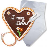 Vorschau: Lebkuchenherz Selber Beschriften Set - Design F3