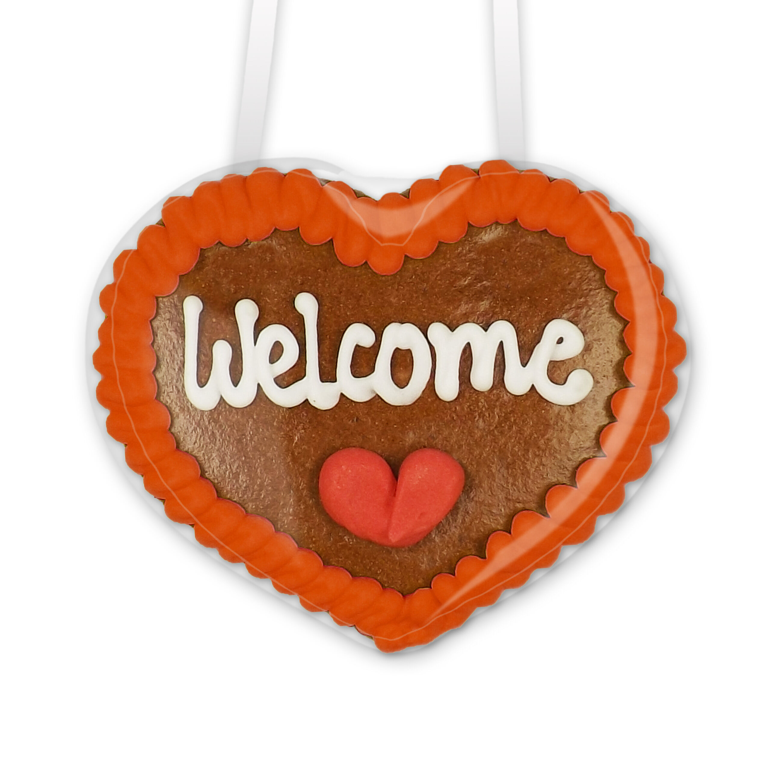 Lebkuchenherz 8cm - Welcome - Design 2