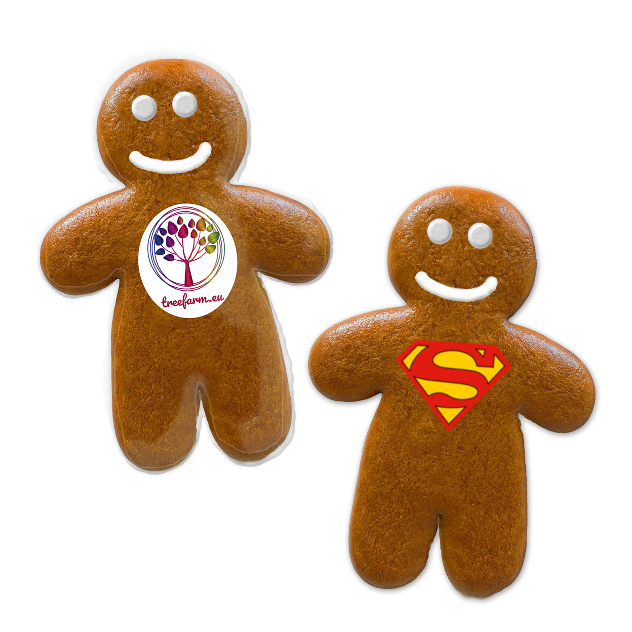 Lebkuchenmann mit essbarem Logo - 15cm