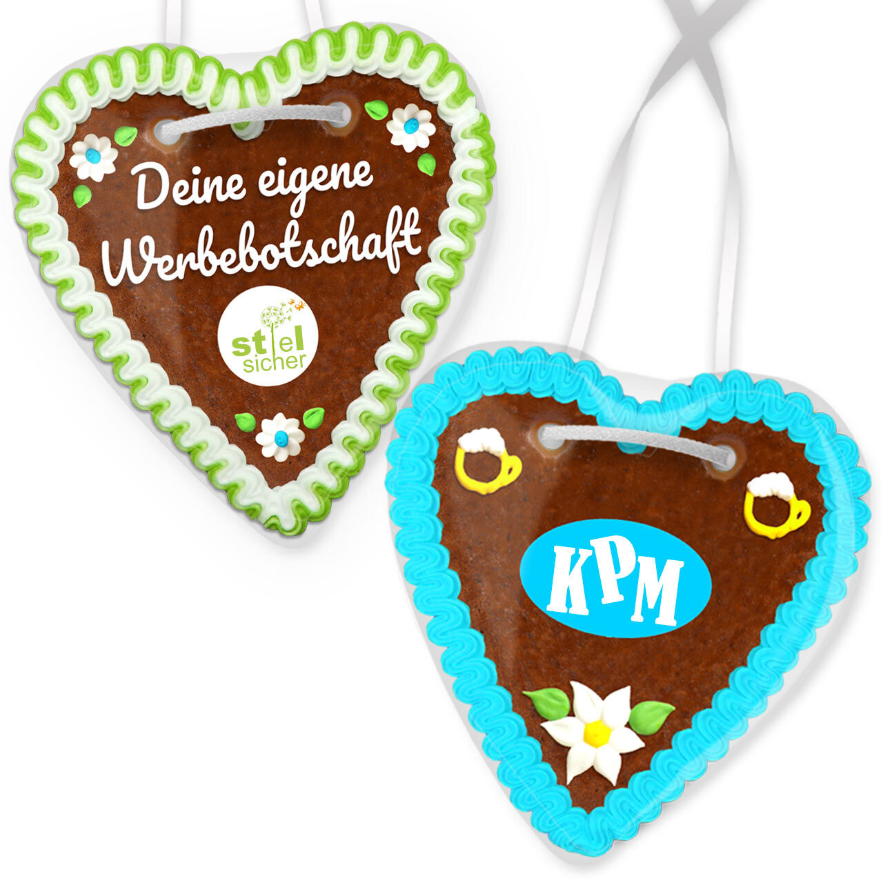 Lebkuchenherz 18cm - Individuell mit Logo & Text