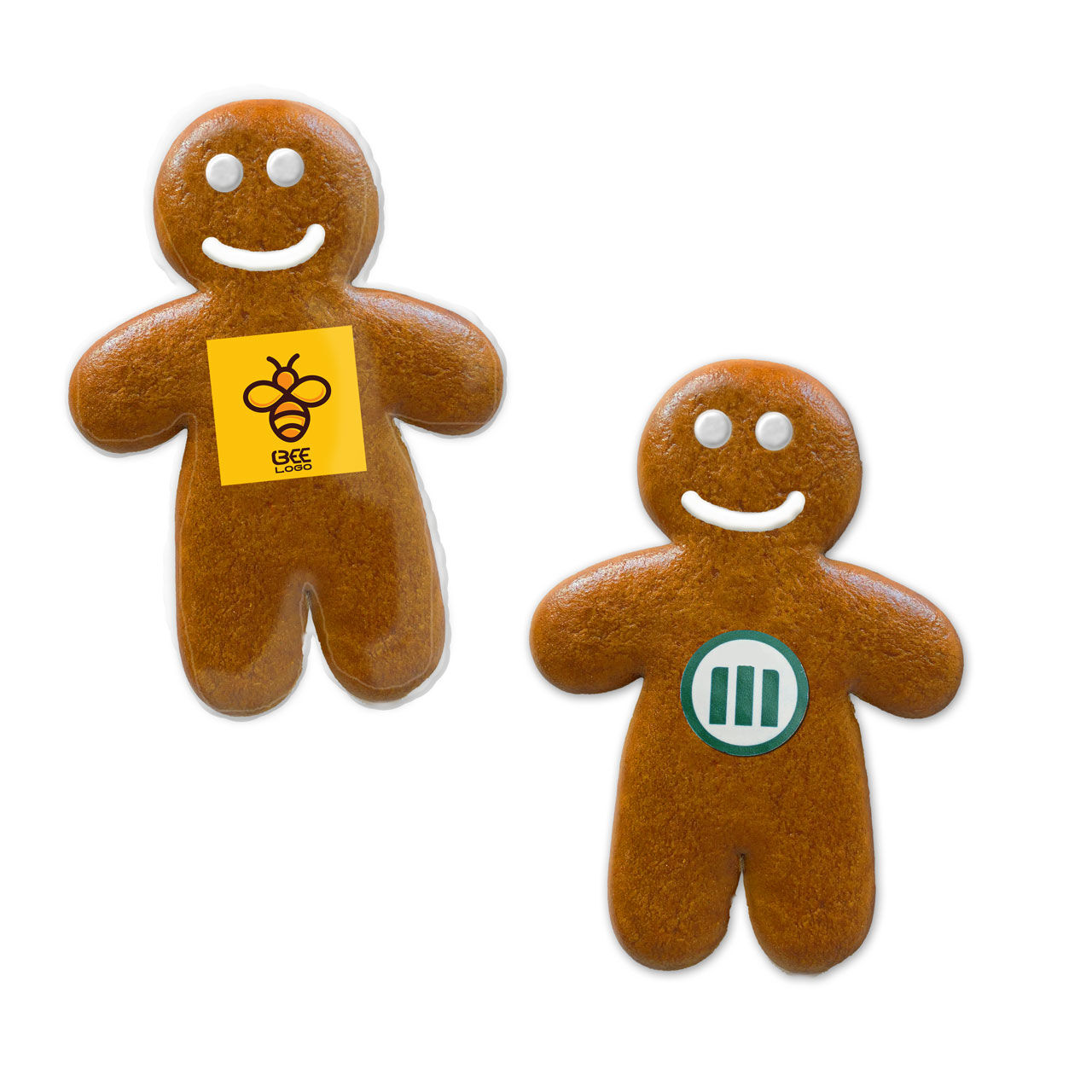 Lebkuchenmann personalisiert mit Logo - 12cm