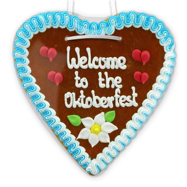 Lebkuchenherz 21cm - Welcome to the Oktoberfest
