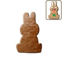 Vorschau: Lebkuchen Osterhase (sitzend) Rohling ohne Alles - 12cm