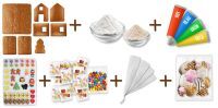 Vorschau: Lebkuchenhaus Bausatz Komplett-Set – Größe XL - ca. 46x45x25cm