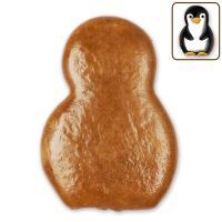 Vorschau: Lebkuchen Pinguin Rohling ohne Alles - 12cm