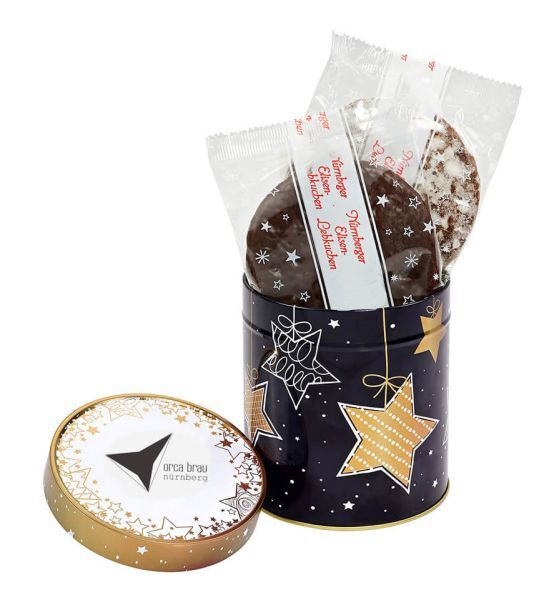 Lebkuchen Weihnachtsdose - individuell mit Logo