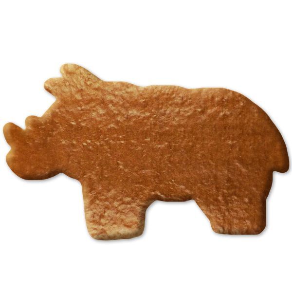 Lebkuchen Nashorn Rohling ohne Alles - 12cm