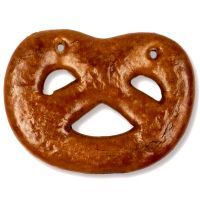 Vorschau: Lebkuchen Rohling Brezel - ohne Alles - 15cm