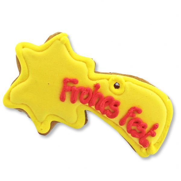 Mini Lebkuchen - Sternschnuppe - Frohes Fest - ca. 10,5cm