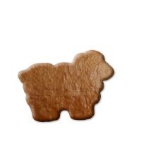 Vorschau: Lebkuchen Osterlamm Rohling ohne Alles - 12cm