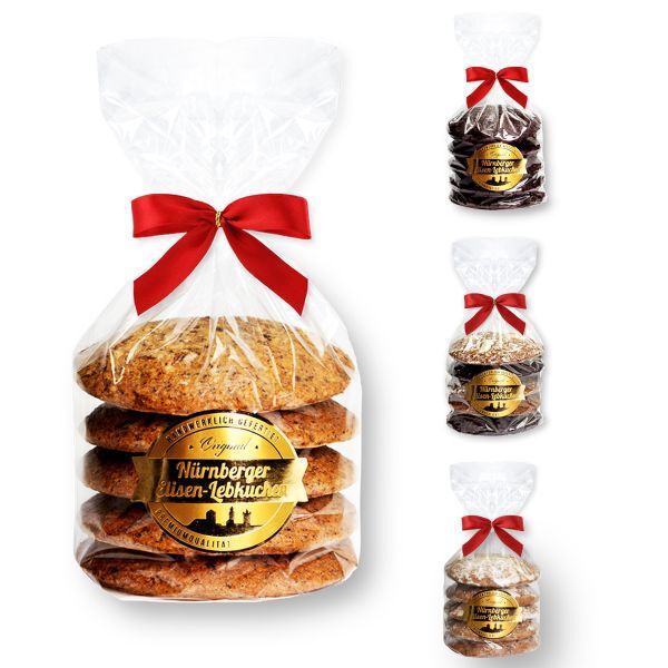 Nürnberger Elisen Lebkuchen - Natur - 5 Stück - 400g