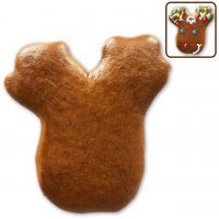 Vorschau: Lebkuchen Elchkopf Rohling zum selbst Verzieren - 10cm