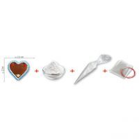 Vorschau: Lebkuchenherzen - Do it Yourself Set - 12cm - Design 1 - 10 Stück gemischt