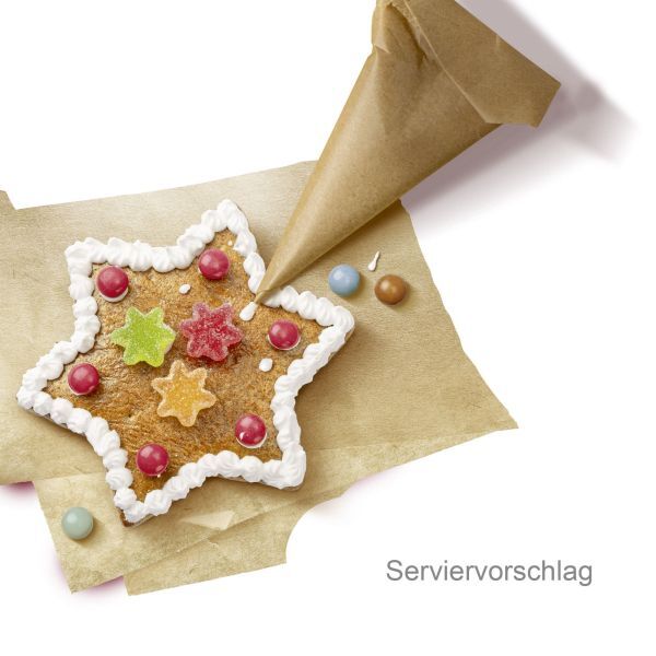 Lebkuchen Stern Rohling zum Verzieren - ohne Alles, 10cm