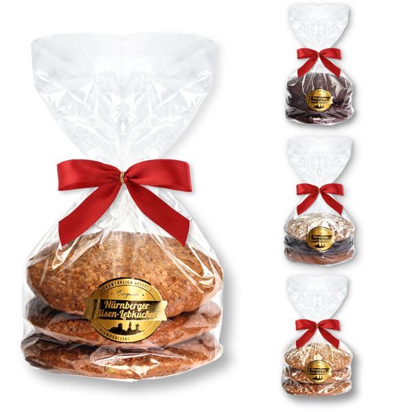 Nürnberger Elisen Lebkuchen - Natur - 3 Stück - 240g