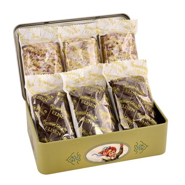Elisenlebkuchen Geschenktruhe - VPE mit 6 Dosen
