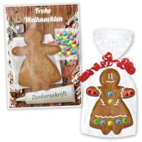 Vorschau: Lebkuchenfrau Bastel Sets zum selber Gestalten inkl. Anleitung - Weihnachten Edition
