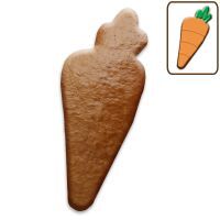 Vorschau: Lebkuchen Karotte Rohling ohne Alles - 50cm