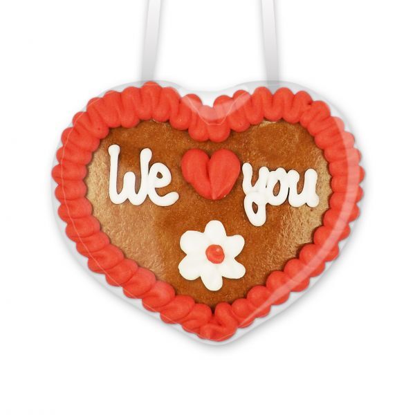 Lebkuchenherz 8cm - We [Herz] you