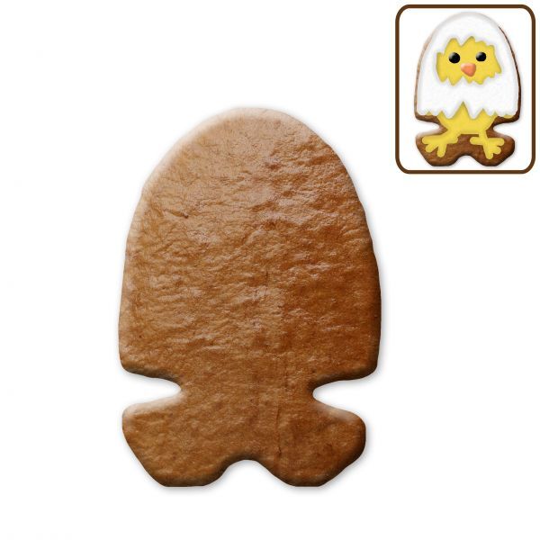 Lebkuchen Ei mit Füßen Rohling ohne Alles - 12cm