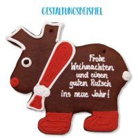 Vorschau: Lebkuchen Rohling Elch - ohne Alles - 42cm