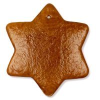 Vorschau: Lebkuchen Rohling Stern - ohne Alles - 25cm