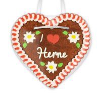 Vorschau: Lebkuchenherz, 12cm - I love Herne