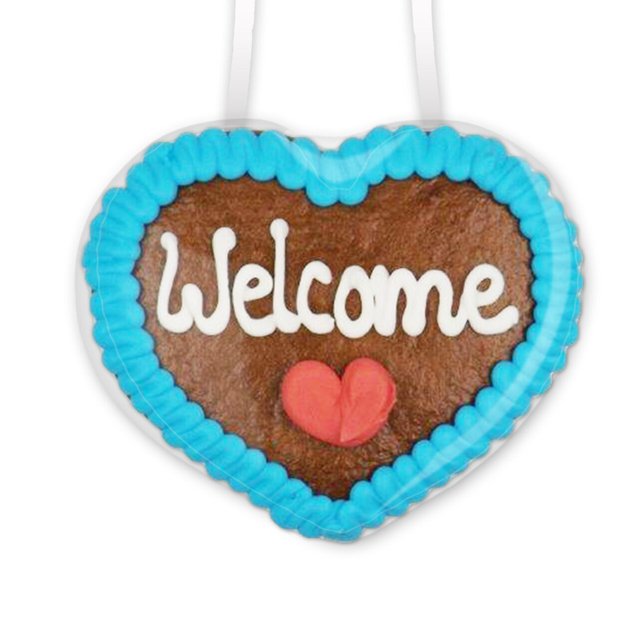 Lebkuchenherz 8cm - Welcome - Design 3